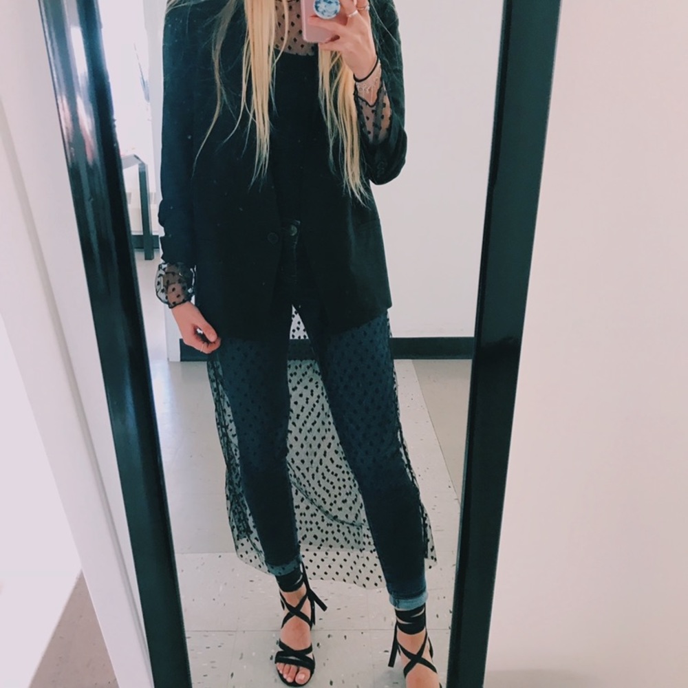 Sheer Polka Dot Dress